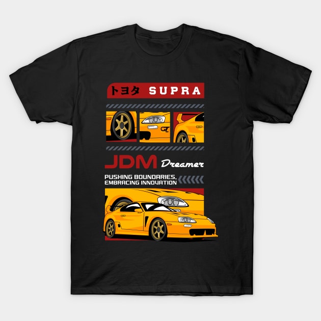 Supra MK4 Enthusiast T-Shirt by Harrisaputra